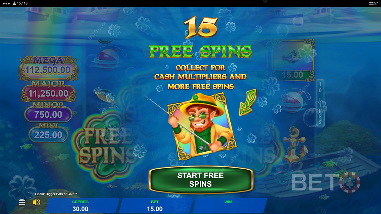 Win 22,826x Your bet in the Fishin