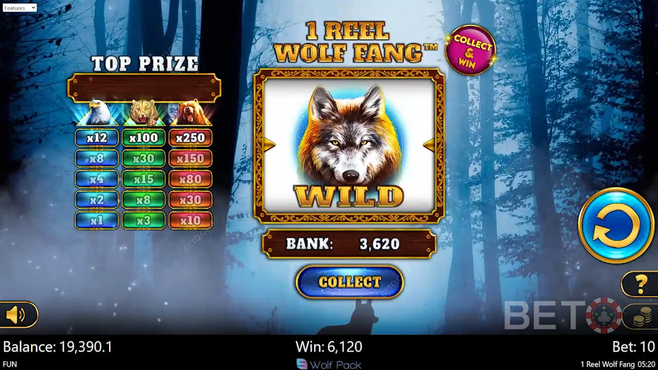 1 Reel Wolf Fang Free Play
