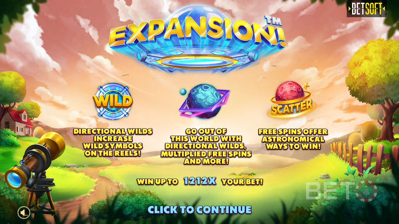Score Free Spins, Directional Wilds, and bonus features