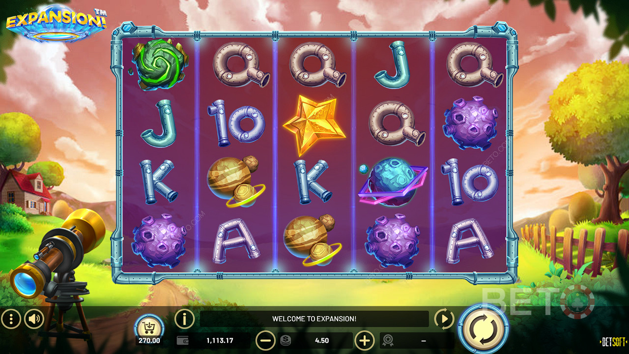 Blast off with alien-themed thrills in Expansion! pokie