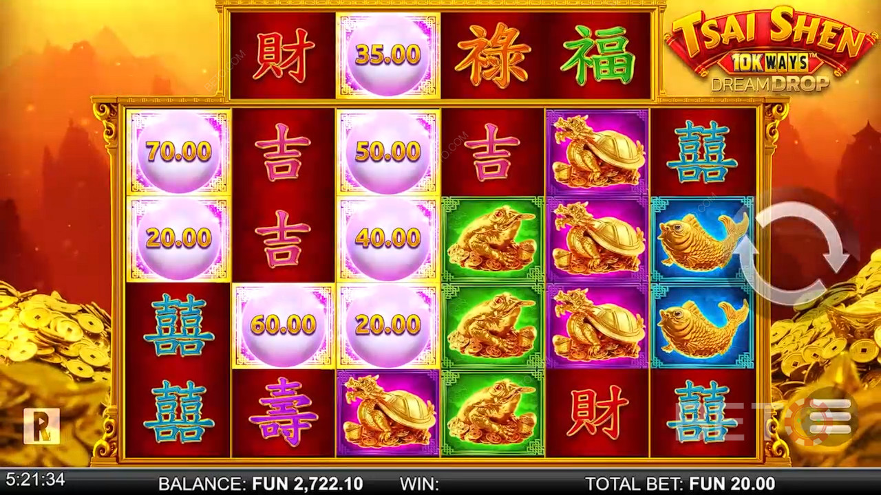 Tsai Shen 10K Ways Dream Drop Review by BETO Pokies