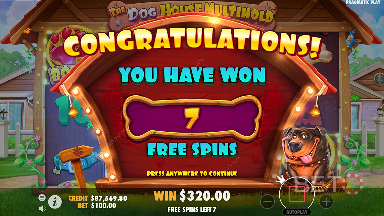 Score 9,000x Your Wager in The Dog House Multihold Pokie!