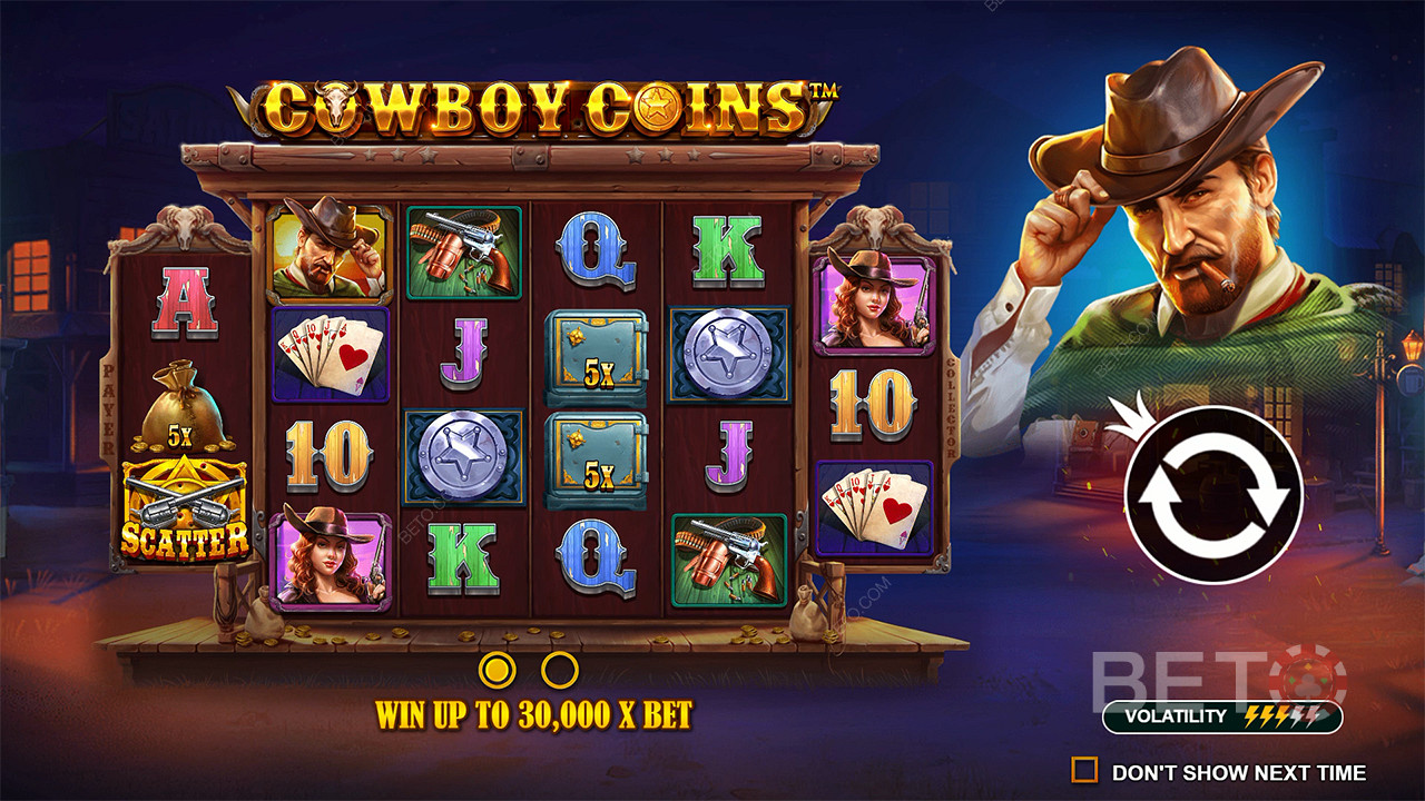 Kiwi Take on Cowboy Coins Pokie Game