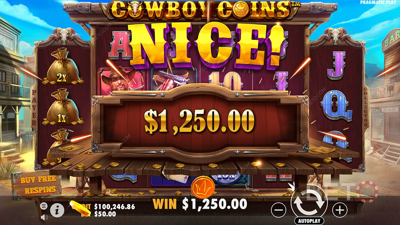 Lasso 30,000x Your Wager in the Cowboy Coins Pokie!