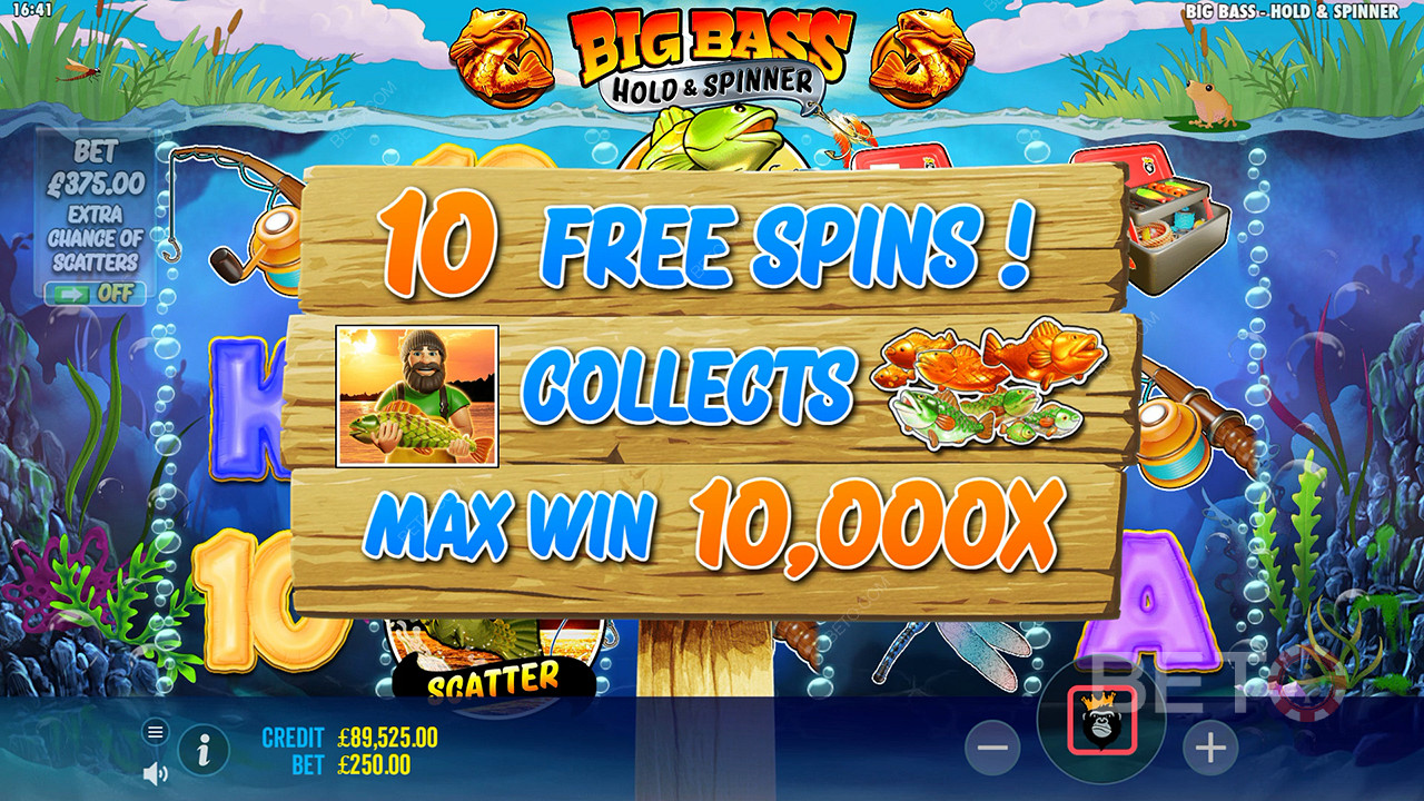 Reel in 10,000x Your Stake with Big Bass Bonanza Hold and Spinner Pokie!