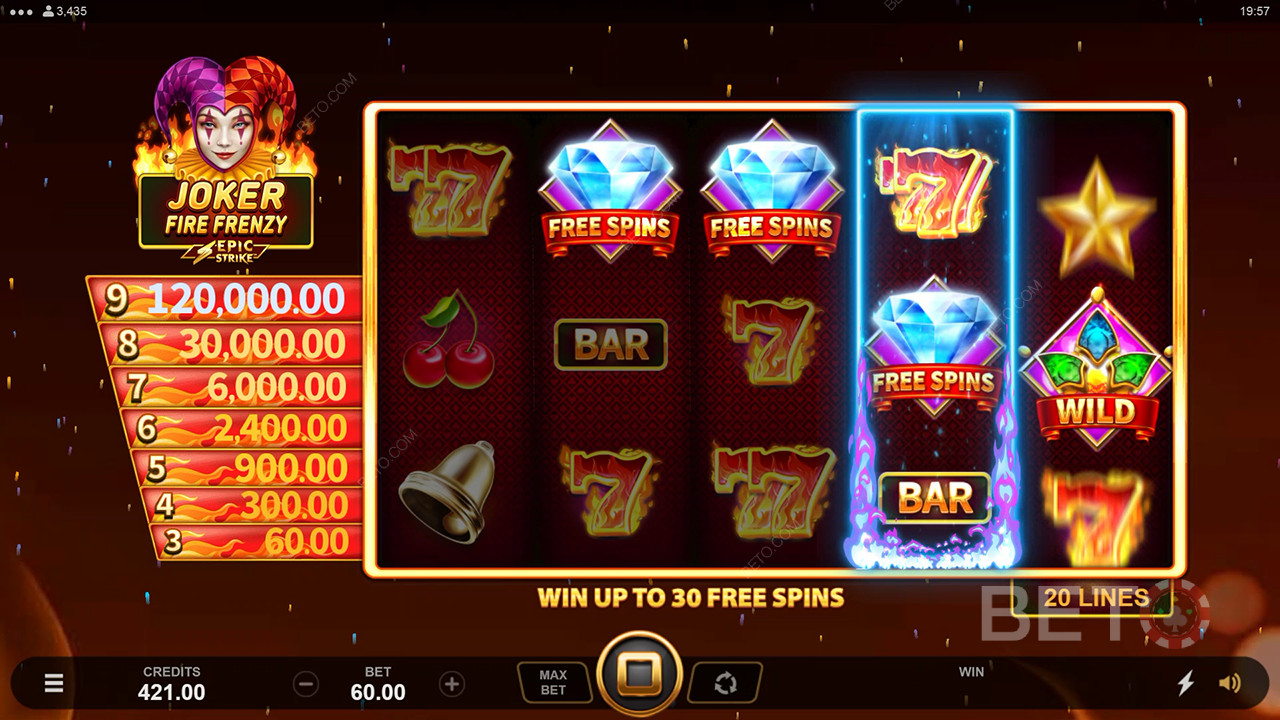Joker Fire Frenzy Review by BETO Pokies