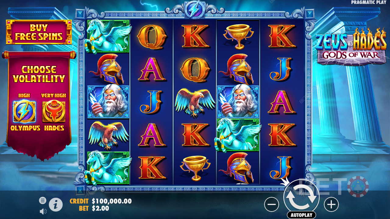 Score 15,000x Your Wager in Zeus vs Hades - Gods of War Pokie!