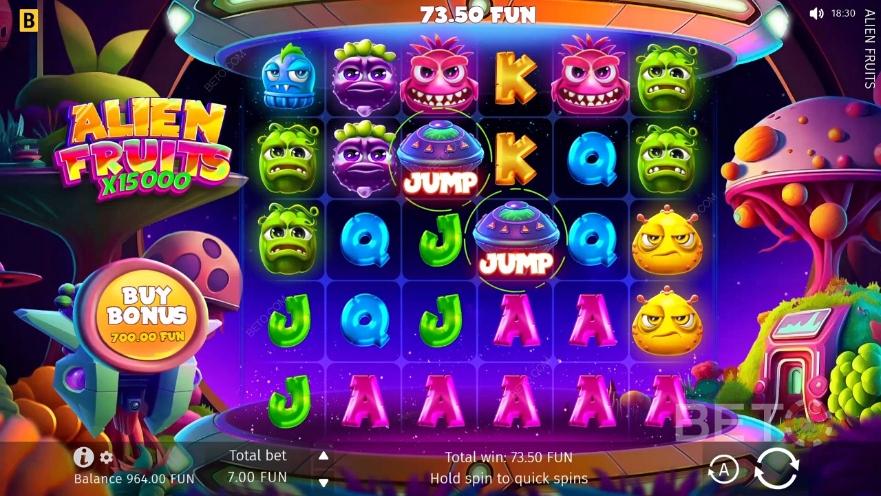Alien Fruits Review by BETO Pokies