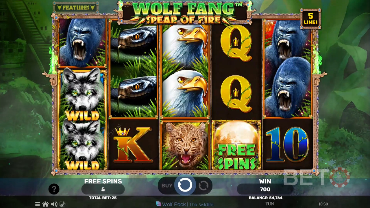 Wolf Fang Spear of Fire Review by BETO Pokies
