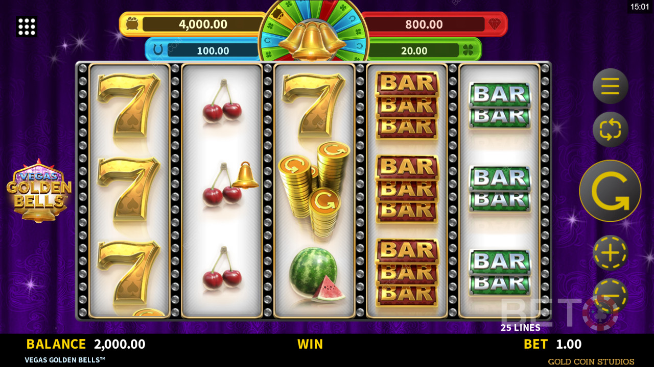 Kiwi Spin: Vegas Golden Bells at BETO Pokie