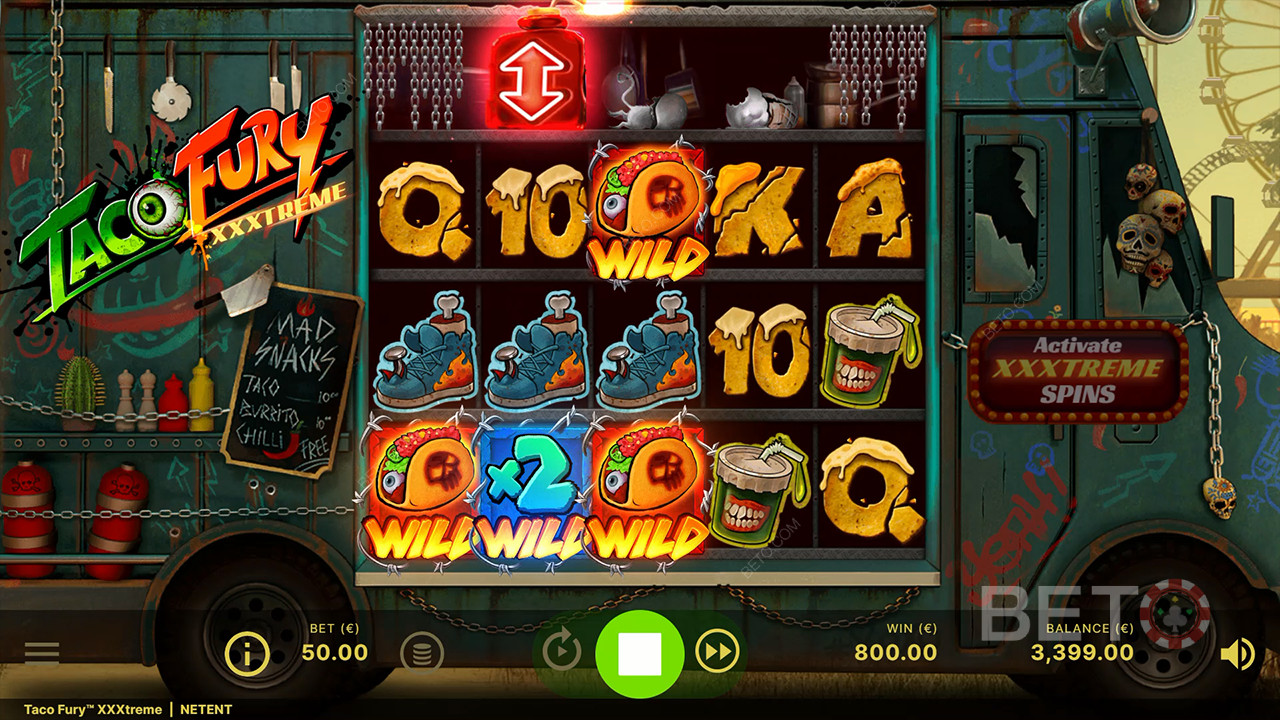 Taco Fury XXXtreme Review by BETO Pokies