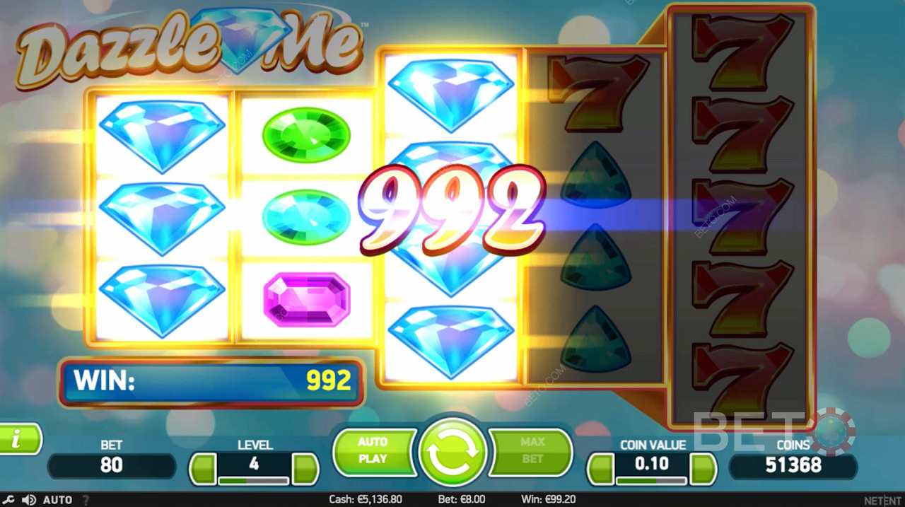 A Solid Win on Dazzle Me Video Pokie