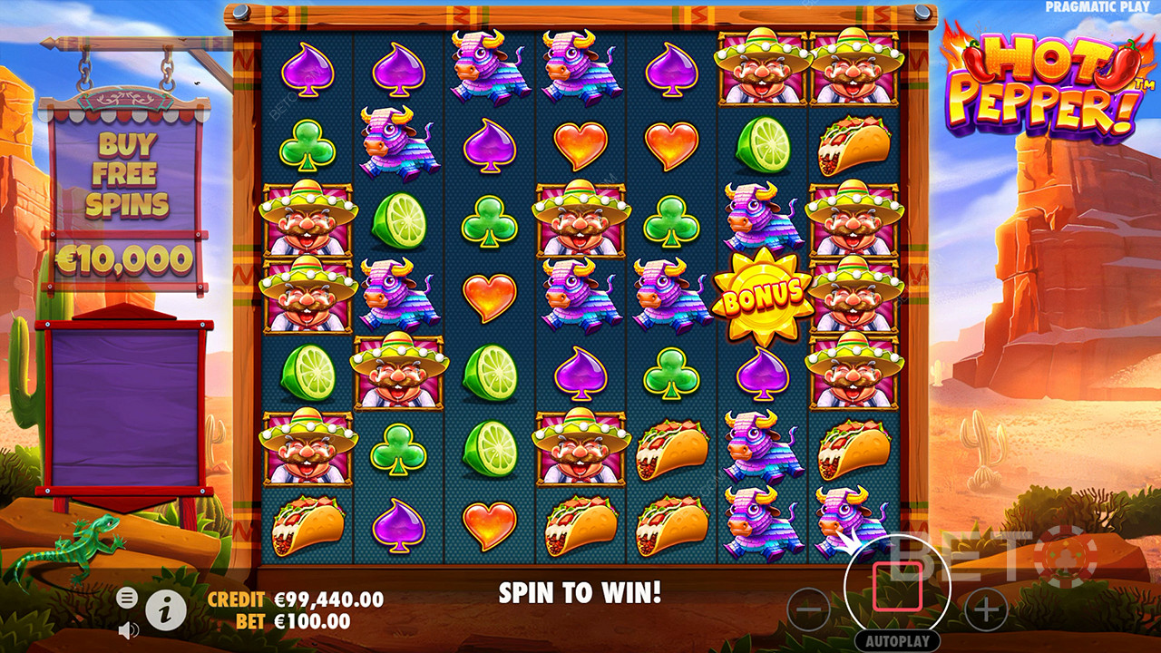 Snag 3 Scatter symbols during a tumbling sequence to kick off Free Spins