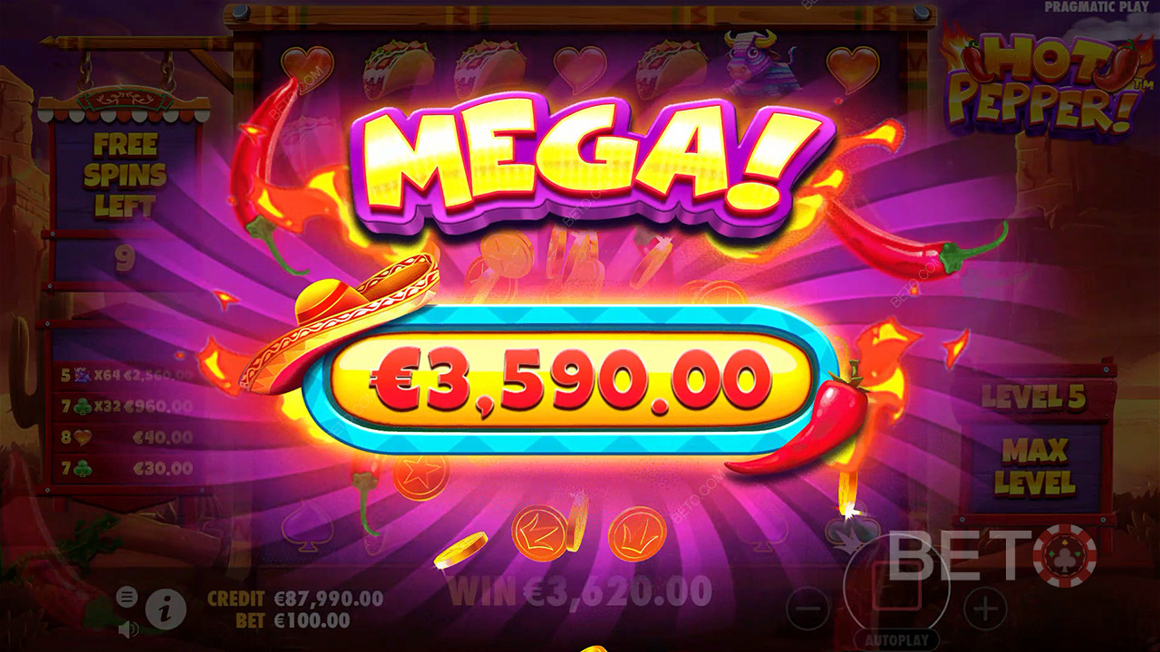 Multiplier Wilds dish out hefty payouts in the Free Spins round
