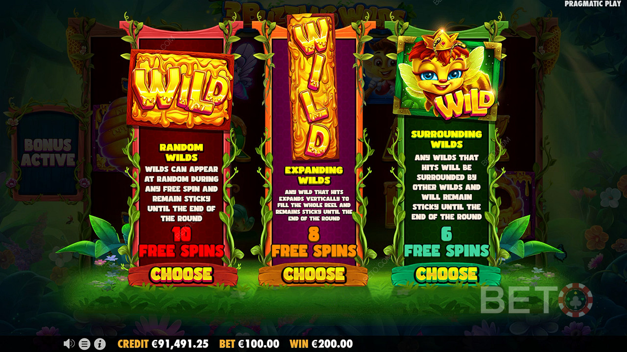 Bonus Features Unpacked in 3 Buzzing Wilds by Pragmatic Play