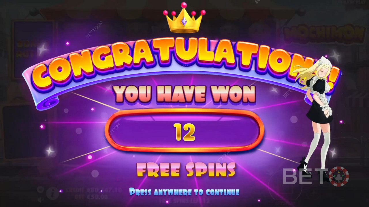 Score heaps of Free Spins in Mochimon