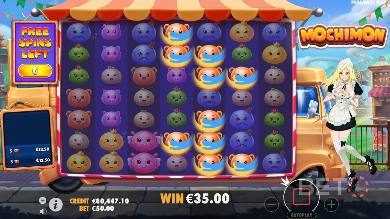 Multipliers stick around during the Free Spins bonus round