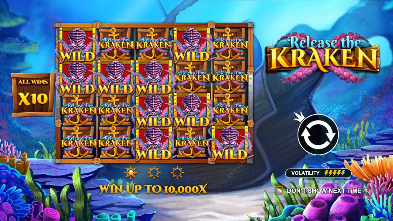Score up to 10,000x your wager with Roaming Wilds and a Progressive Win Multiplier