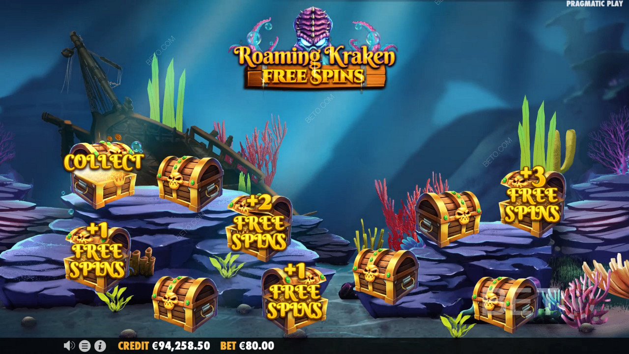 Uncover your Free Spin count by choosing a few treasure chests