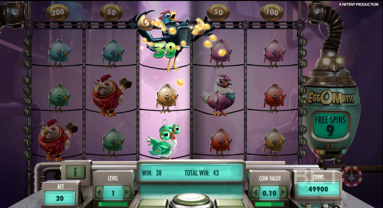 Scoring a major win on this pokie