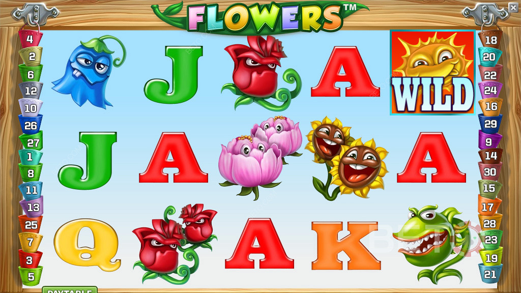 Flowers Online Pokie Machine