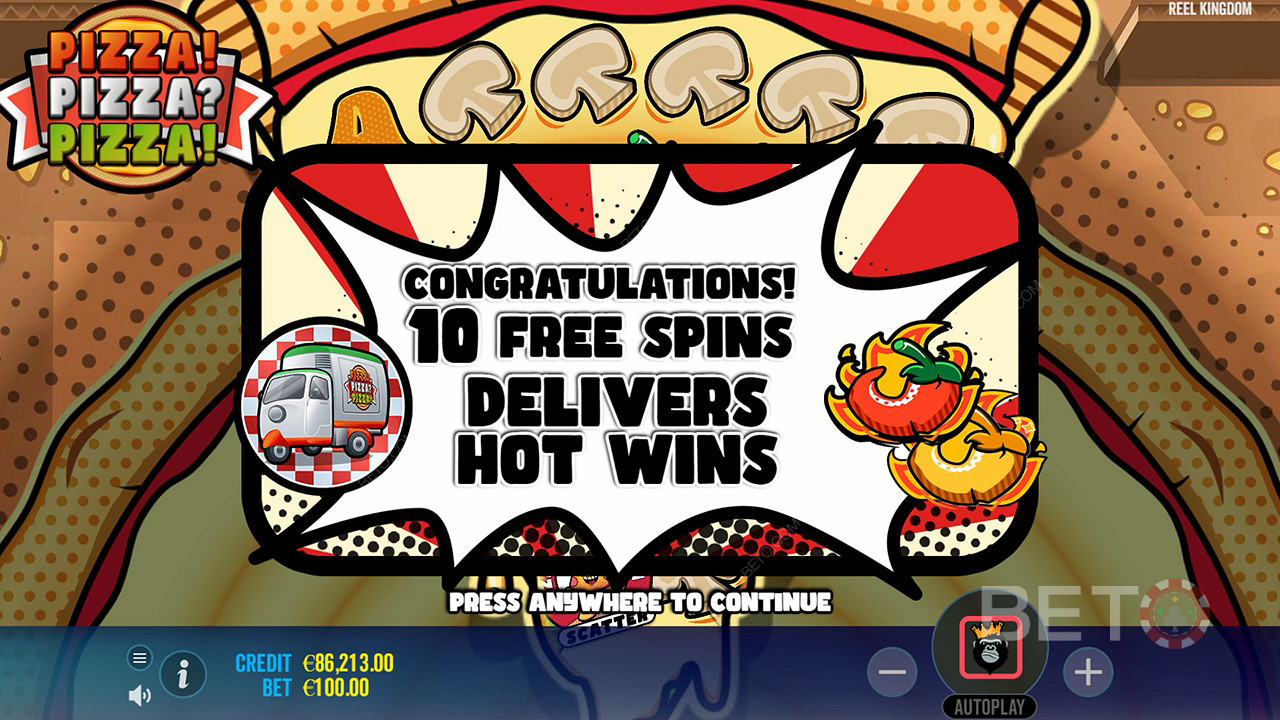Grab 10 to 20 Free Spins with a chance to nab more
