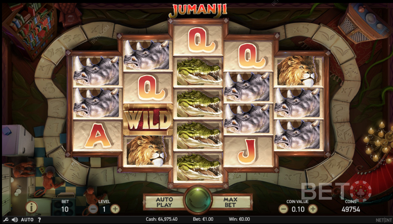 Unique Wild symbol in Jumanji