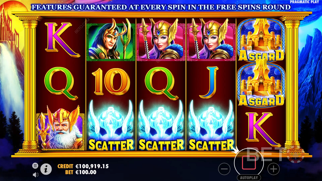 Score 3 Scatters on centre reels for Free Spins bonus round