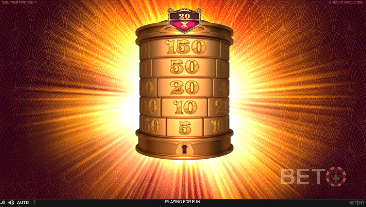 The iconic Golden Jackpot Reel in Turn Your Fortune