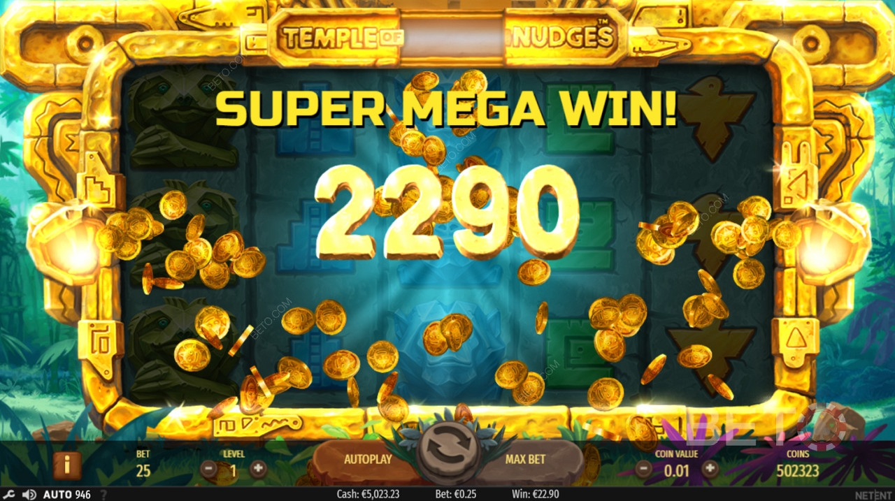 Massive Jackpot in Temple of Nudges