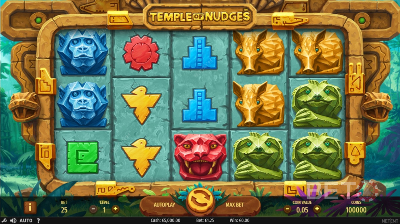 Temple of Nudges Pokie Game
