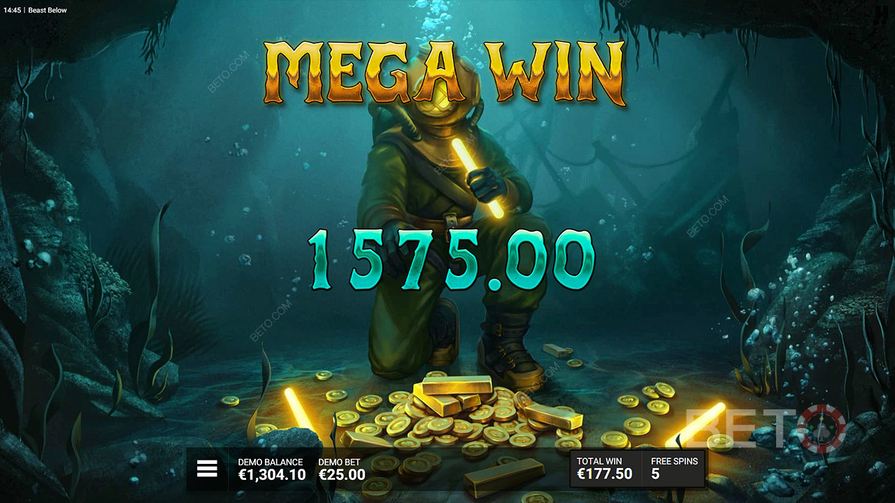 Score 10,000x Your Wager in the Beast Below Pokie!