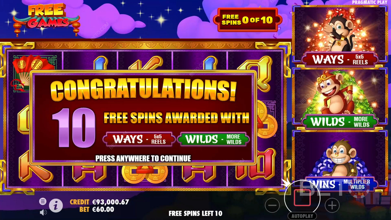 Bonus Features Breakdown: 3 Dancing Monkeys by Wild Streak Gaming
