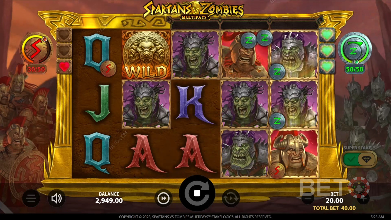 Spartans vs Zombies Review by BETO Pokies