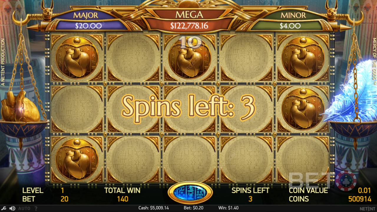 Kiwi Riches Bonus Round in Mercy of the Gods