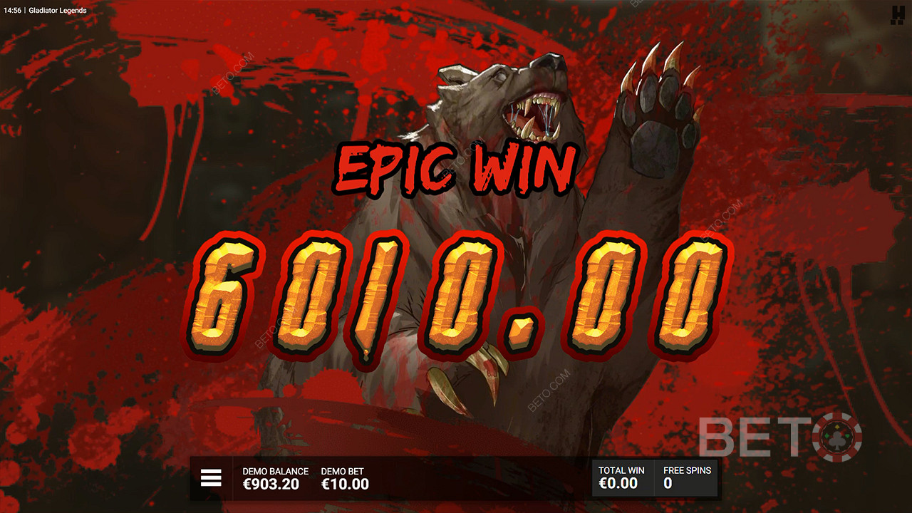Huge Multipliers bring massive wins in the bonus rounds