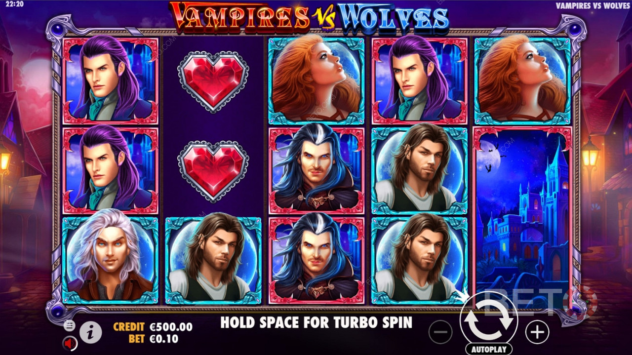 The Classic Five-by-Three Layout in Vampires vs Wolves