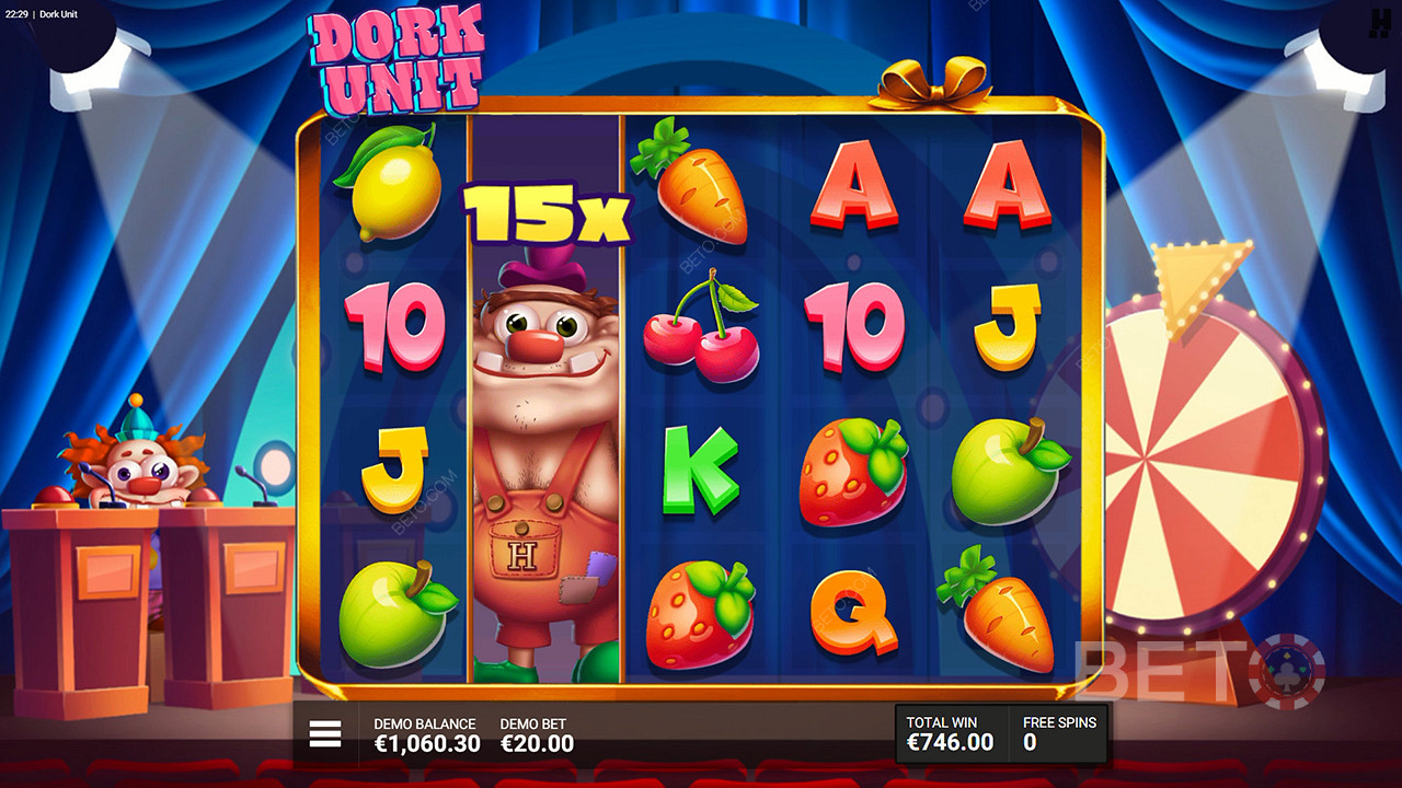 A dork pops up with a Multiplier on the Wild Dork Reels