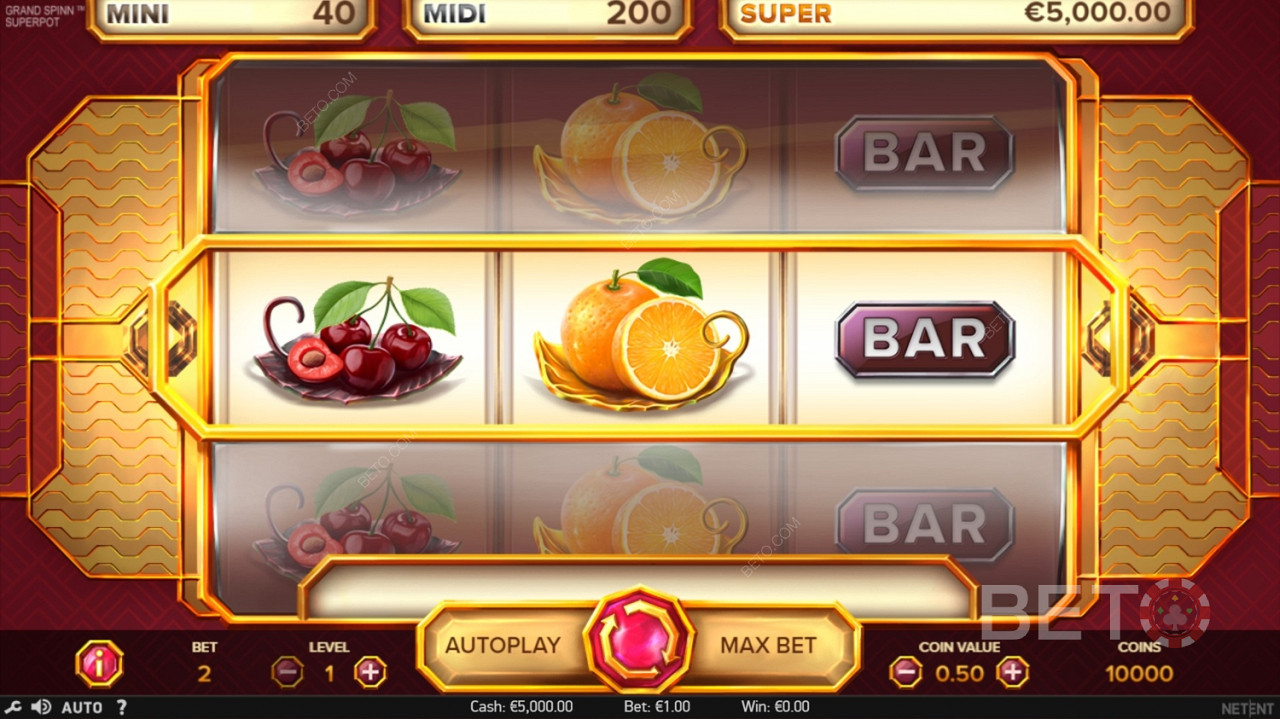 Grand Spinn Superpot - Classic Kiwi-style retro pokie machine