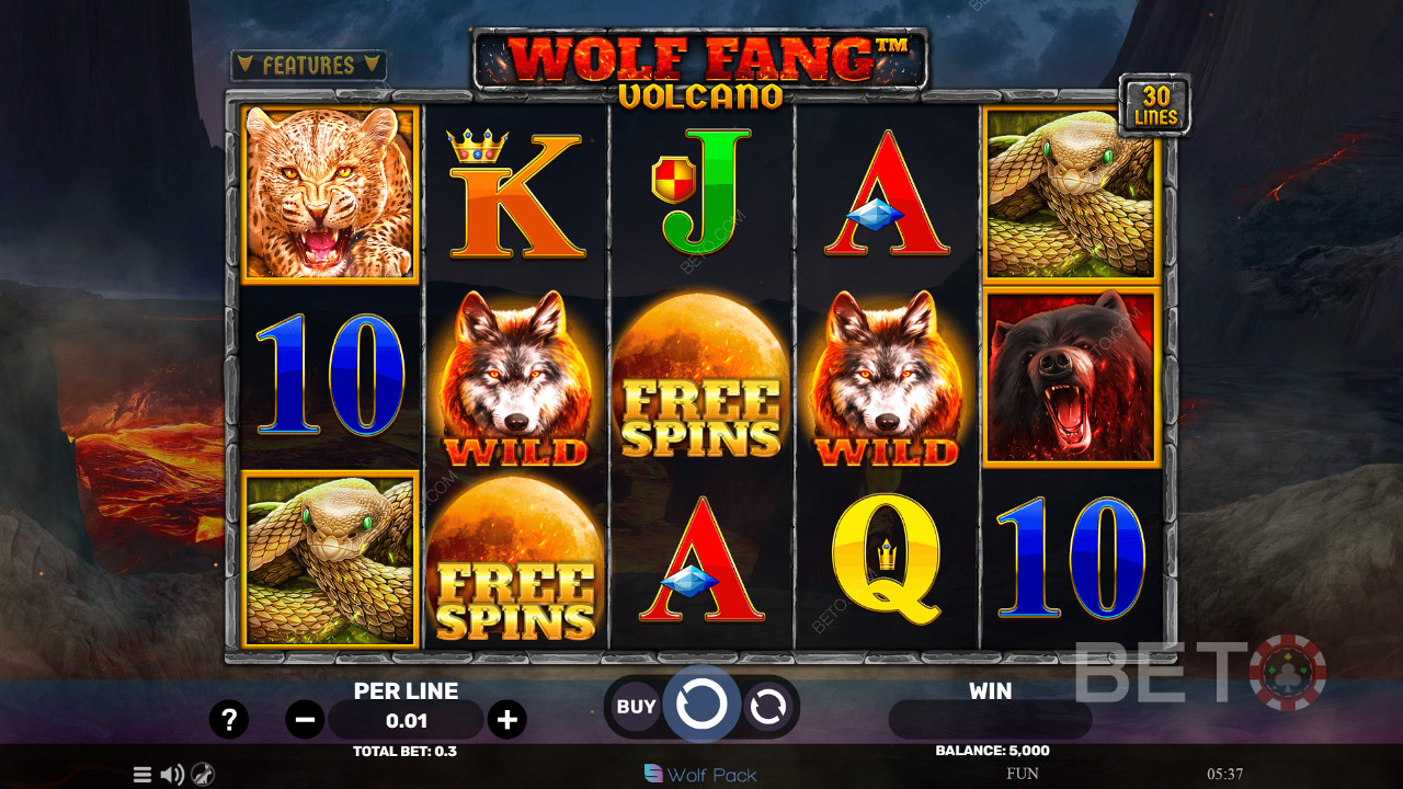 Wolf Fang - Volcano Free Play