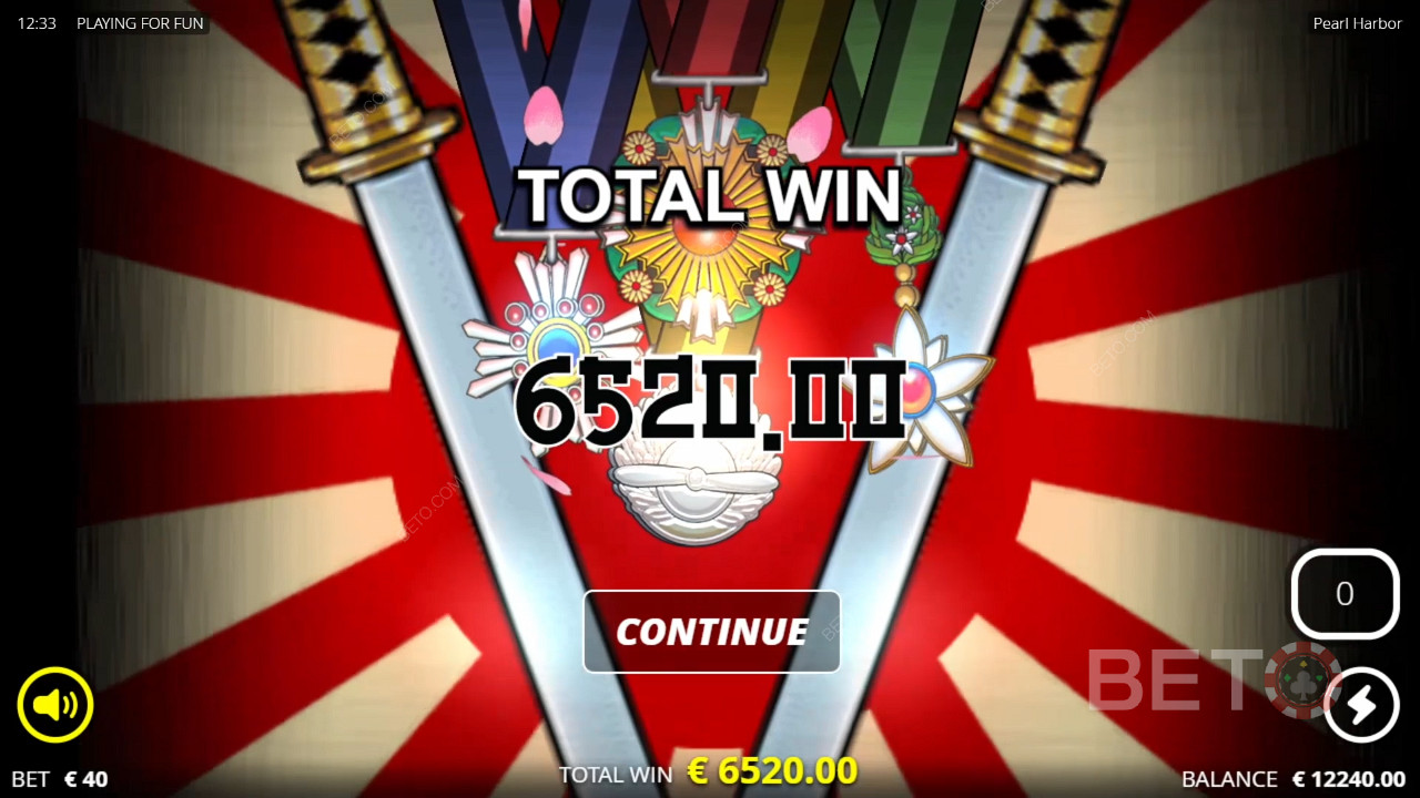 Score 41,127x Your Wager in Pearl Harbor Pokie!