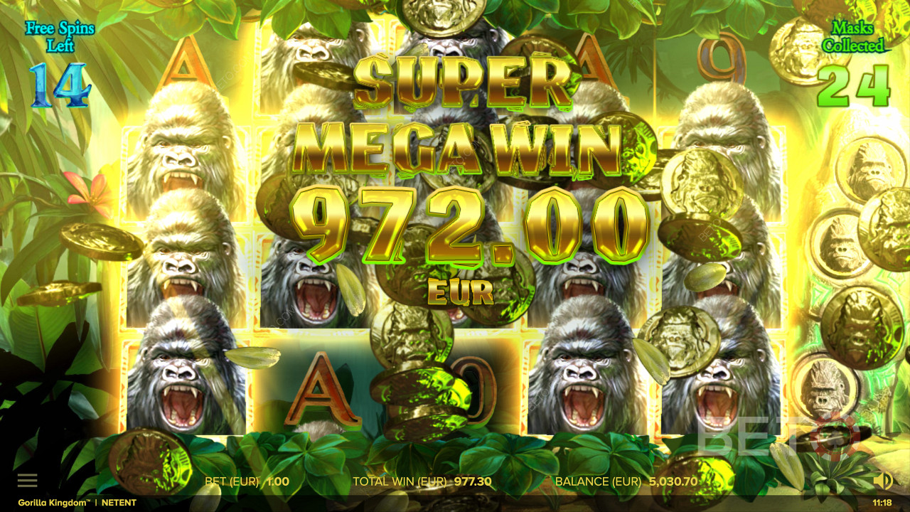 Scoring a Massive Jackpot in Gorilla Kingdom online pokie