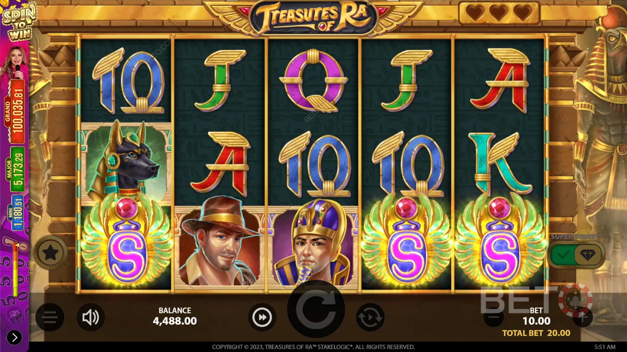 Treasures of Ra Review on BETO Pokie