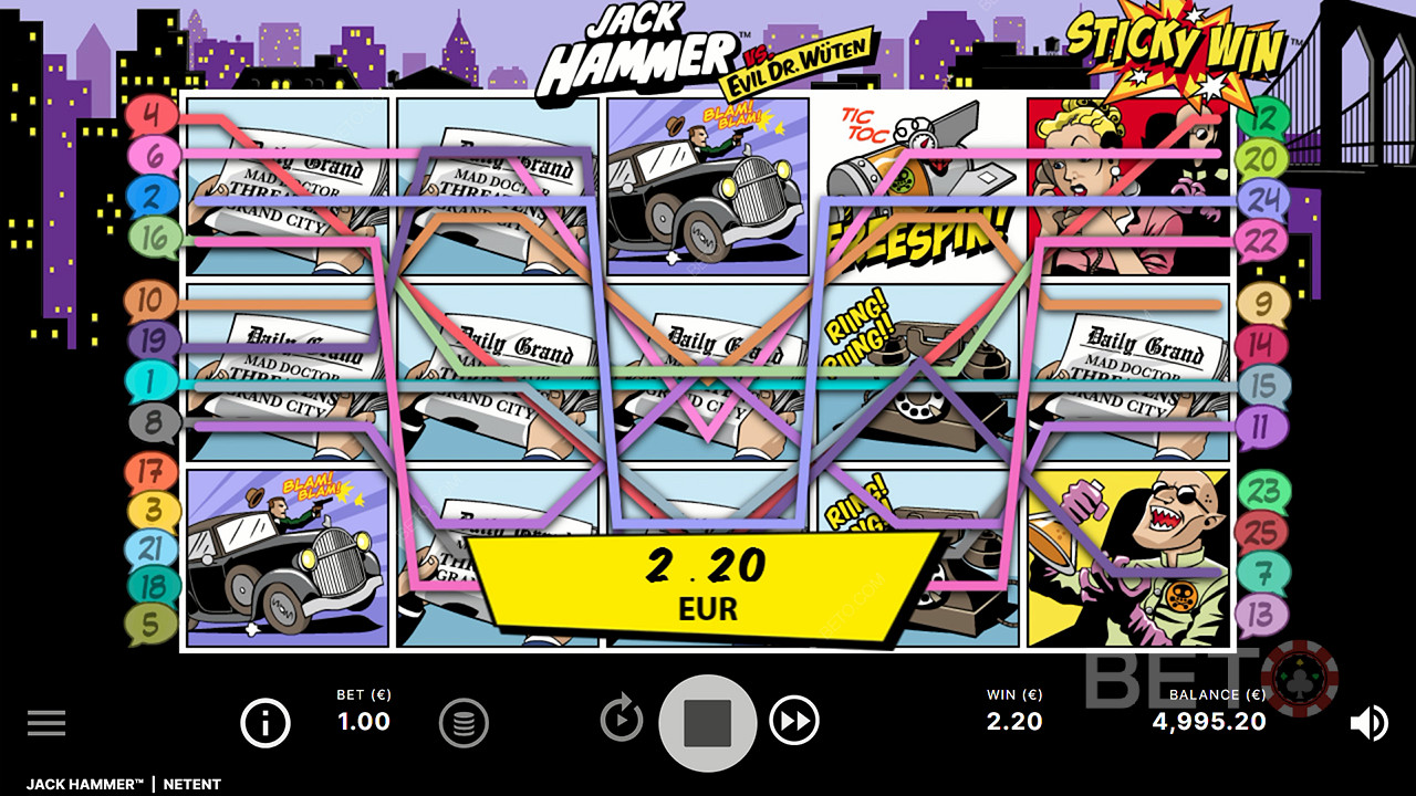 The Sticky Win feature lets you boost your win for a massive payout