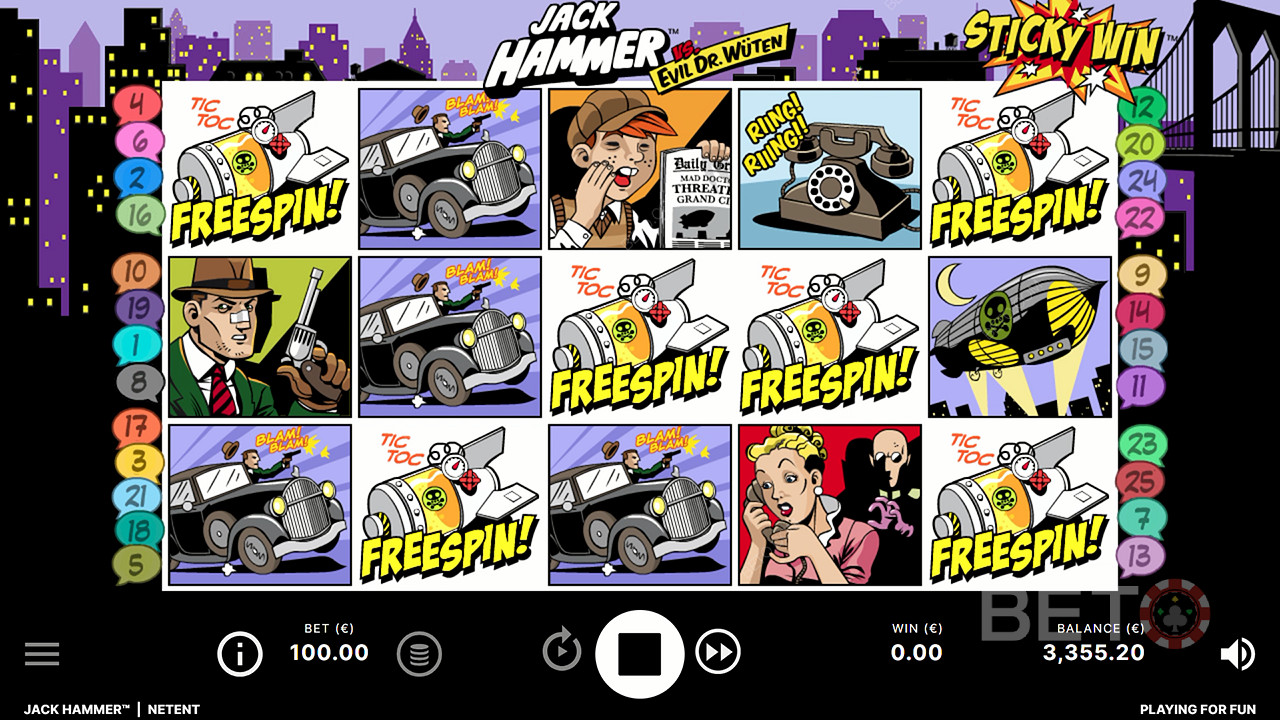Score 5+ Free Spin icons to unlock Free Spins