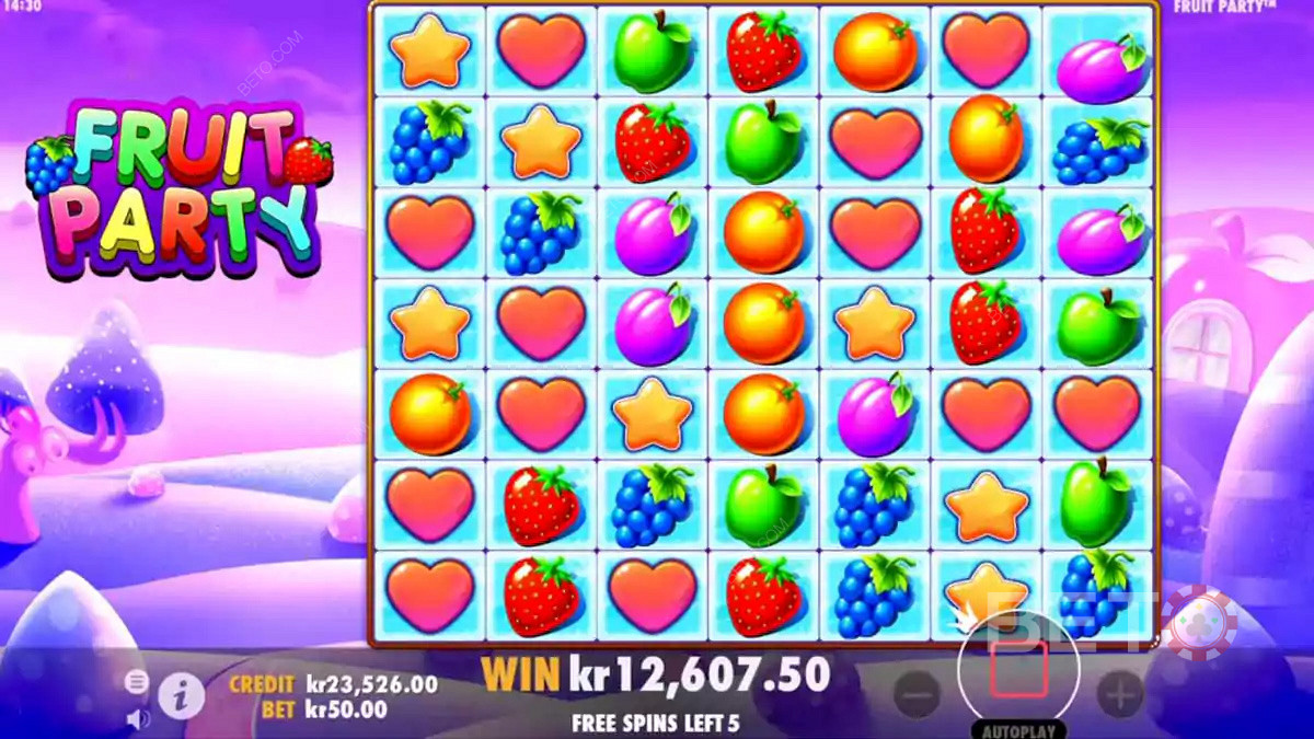 Sweet as fruit graphics in Fruit Party