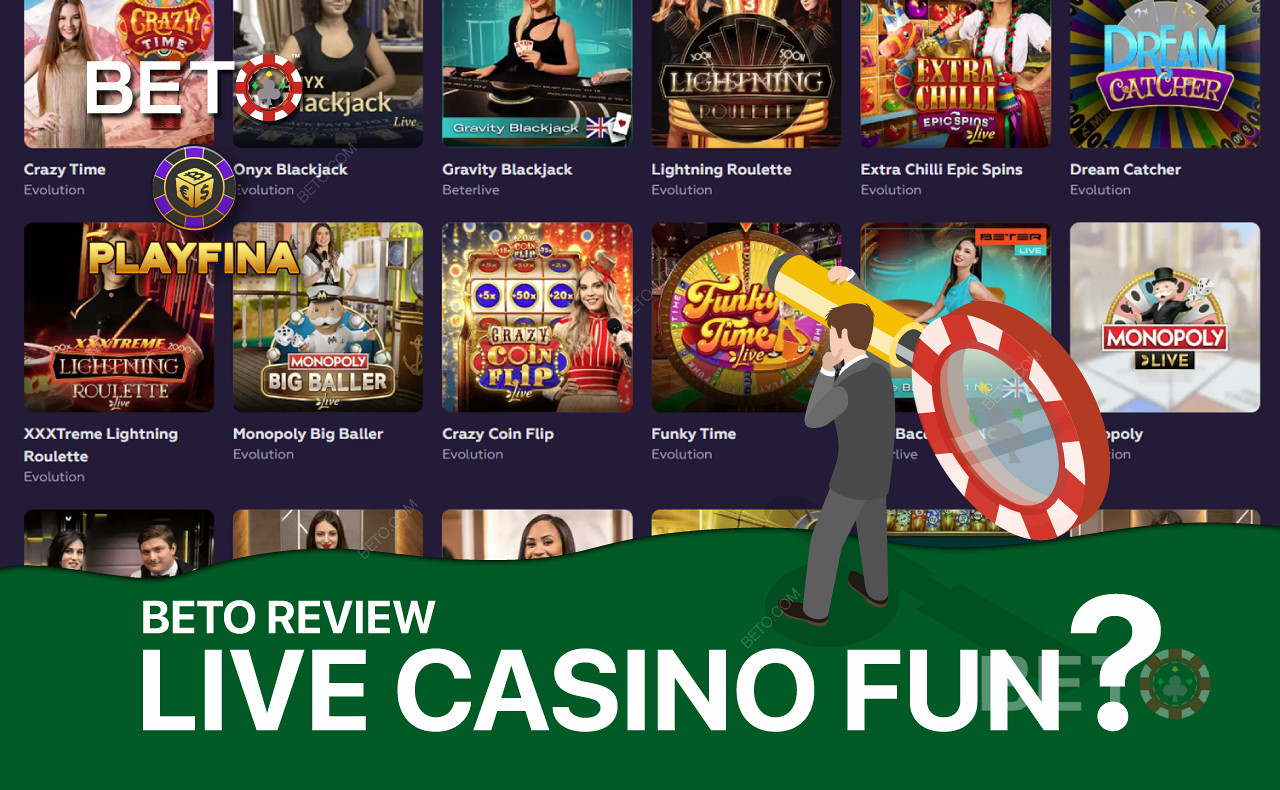 Playfina Live Casino boasts a top-notch range of dealer games.