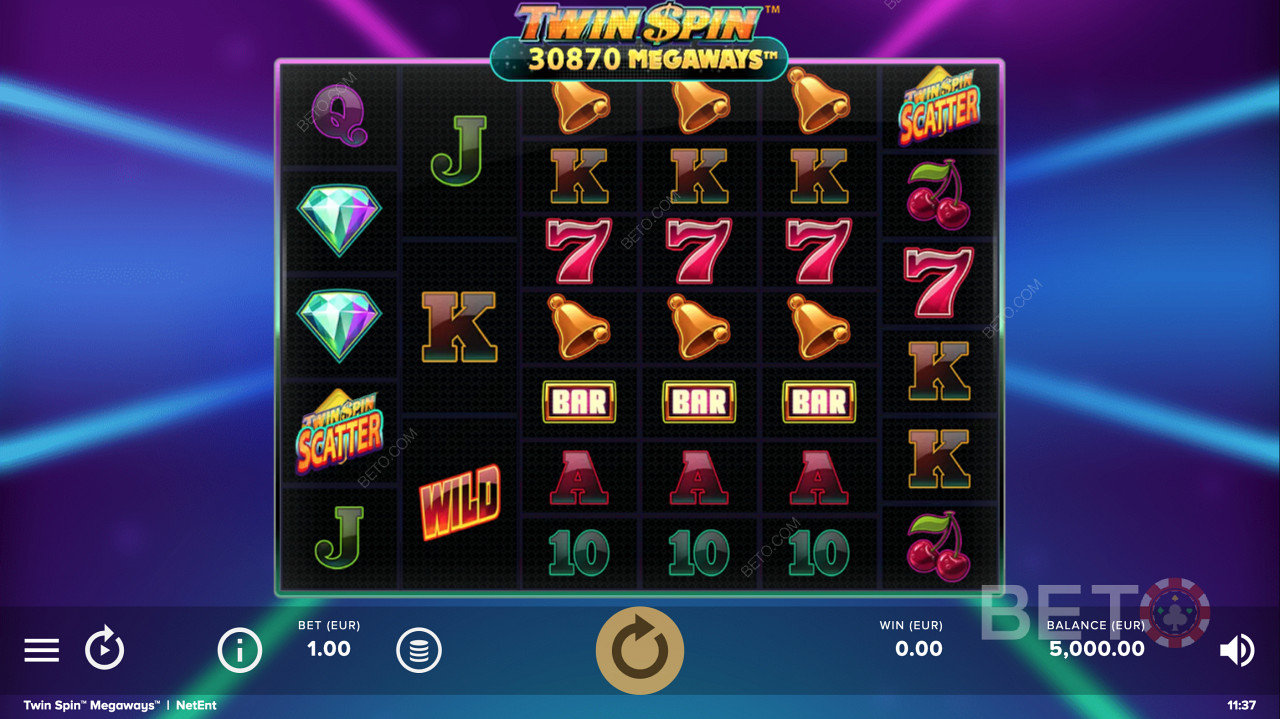 Line up the right symbols to score big on the reels.