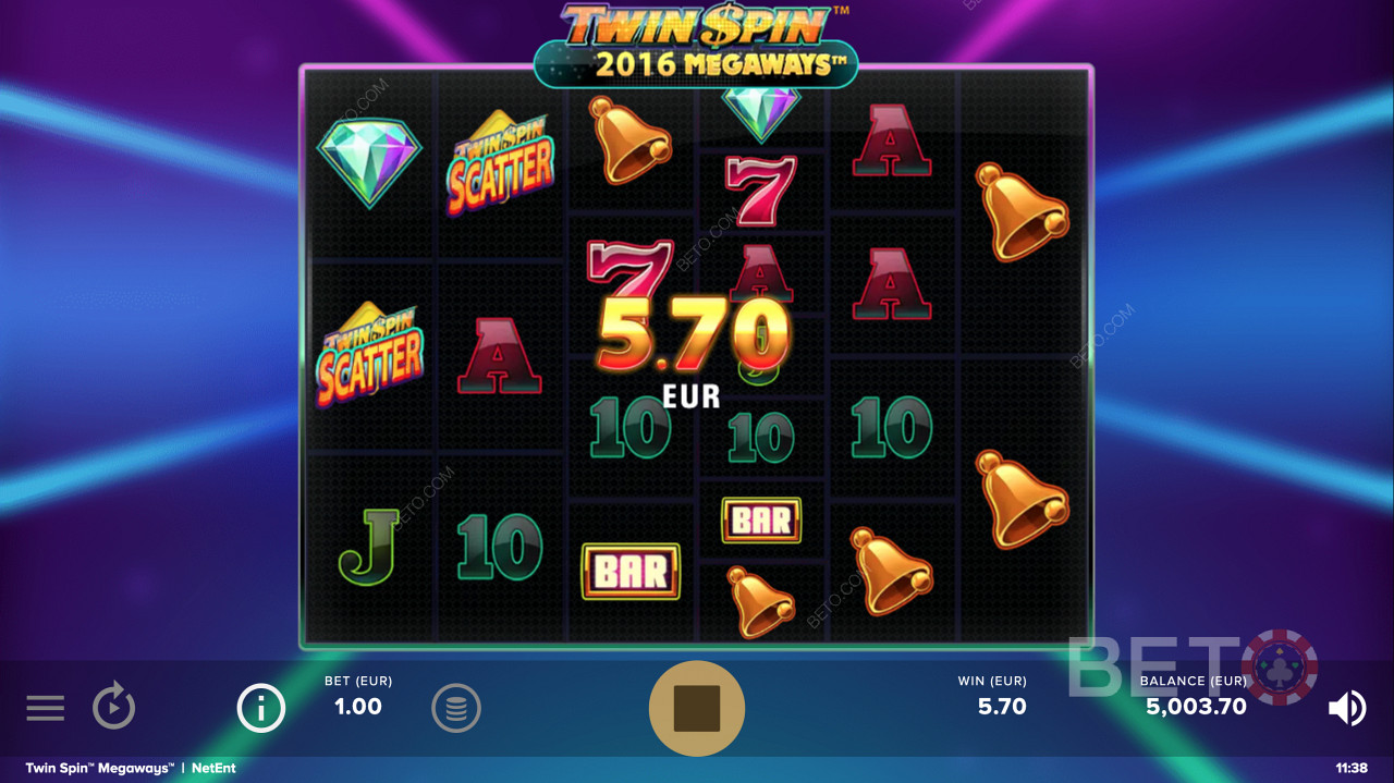 Score big with Twin Spin Megaways pokies