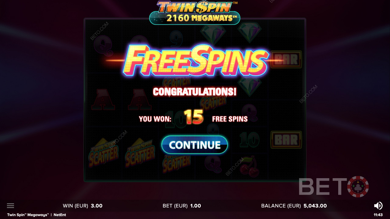 Score free spins and bonuses to double your thrills